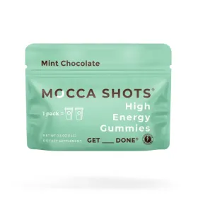 Mocca Shots Energy Gummies with Caffeine - 12-Pack (Flavor: Mint Chocolate)